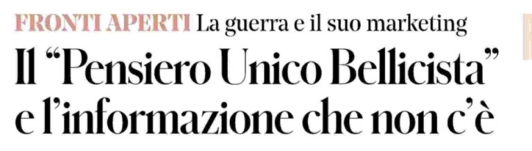 La Caporetto dell’Informazione italiana su Il Fatto Quotidiano