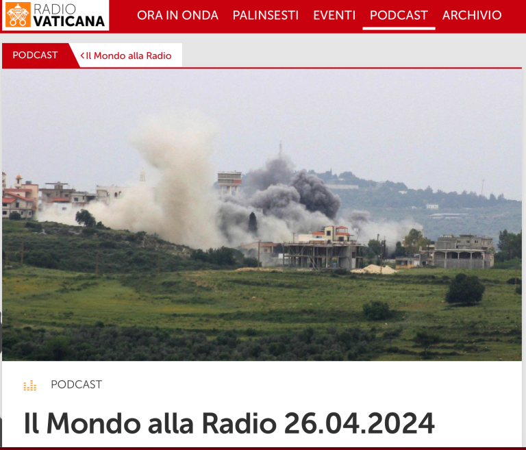 “Se vuoi la pace conosci la guerra” su Radio Vaticana