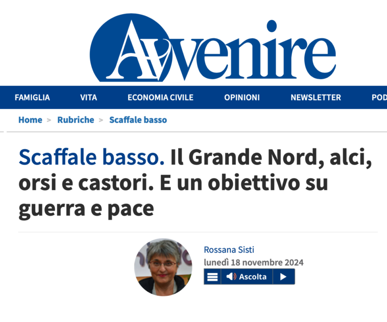 “Se vuoi la Pace, conosci la Guerra” su Avvenire