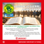 Con Emergency Torino, Leggere le Guerre